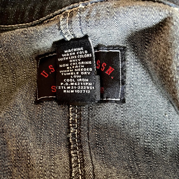 Vintage Y2K Polo Denim Zip Front Dress With Belt Small - Picture 9 of 9